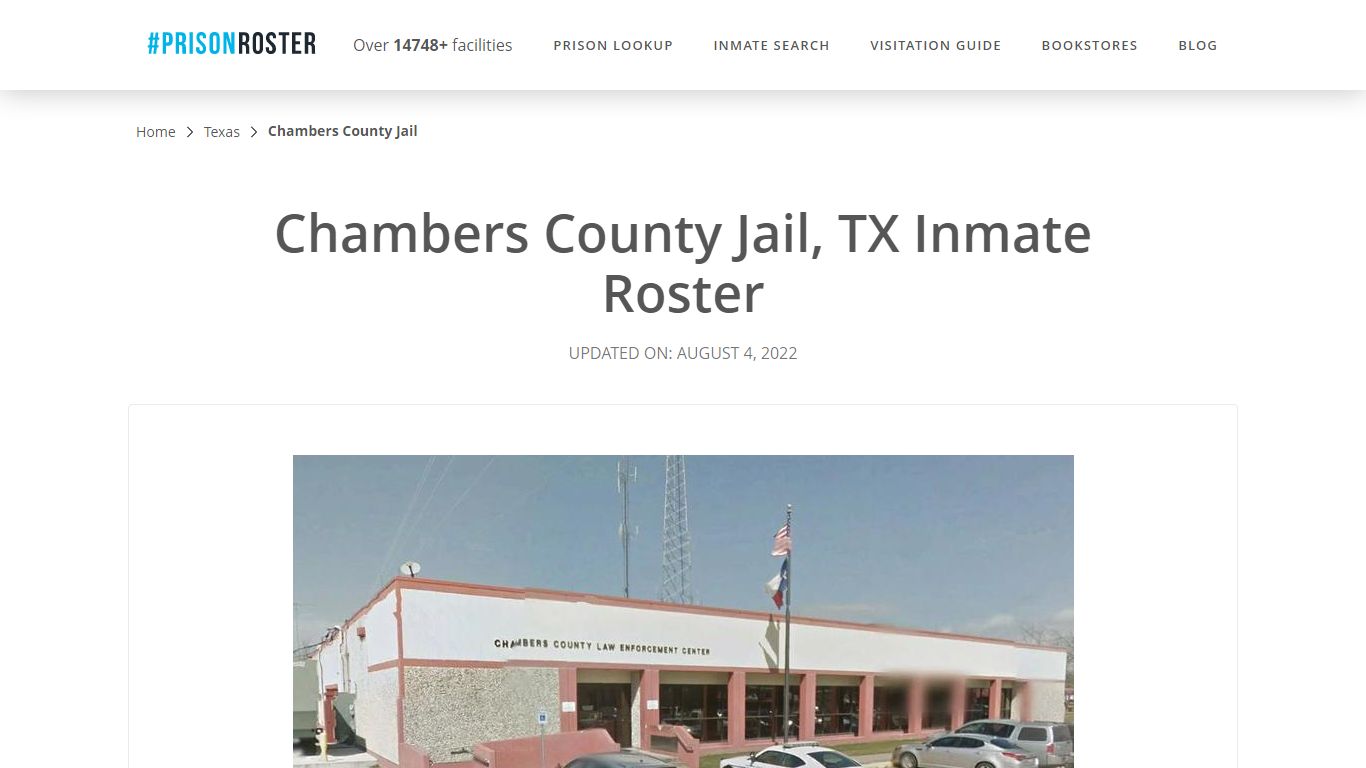 Chambers County Jail, TX Inmate Roster